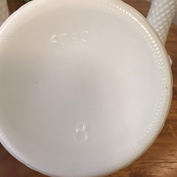 Vintage Milk Glass Vase Trio – Diamond Quilt Wedding‎ Centrepiece Set - Picture 8 of 8